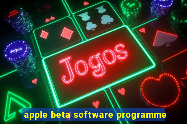 apple beta software programme